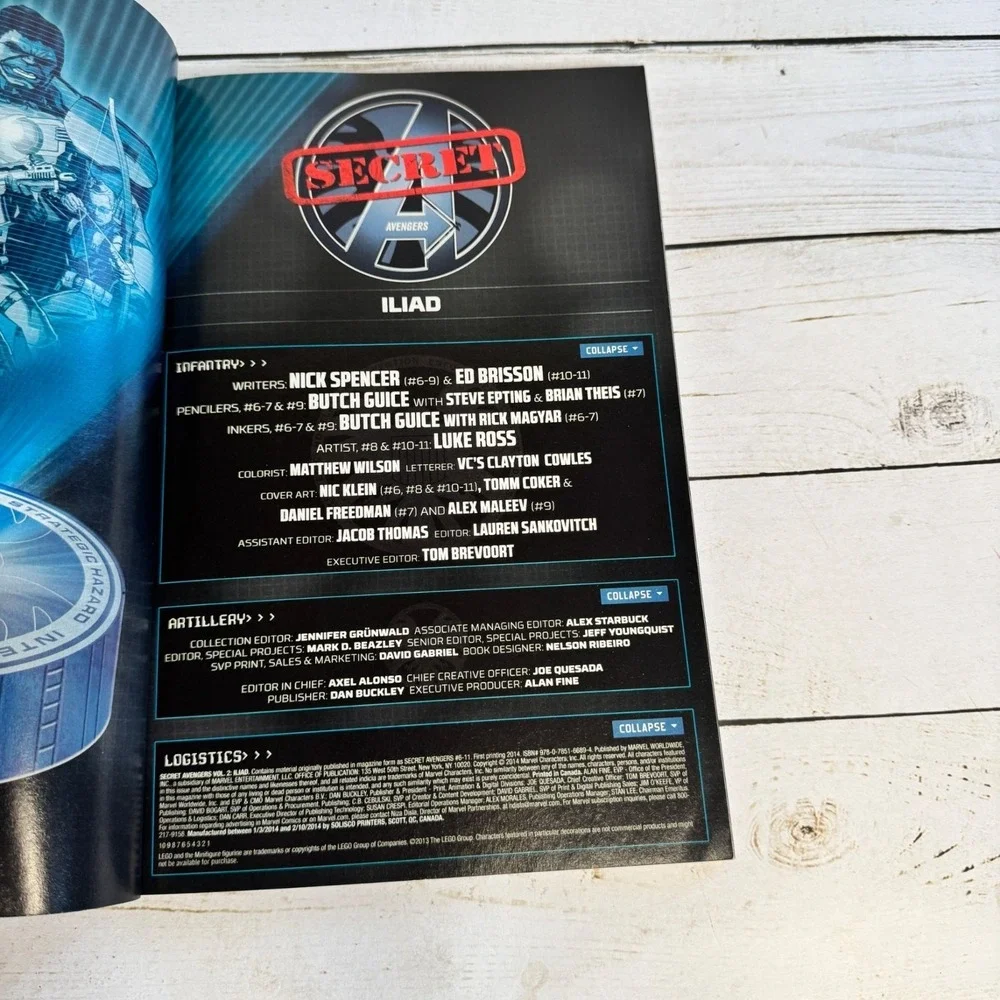 Secret Avengers Iliad Marvel NOW TPB‎ Graphic Novel Spencer Guice Ross Brisson